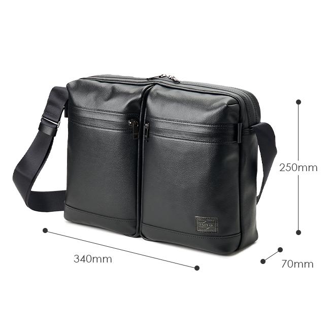 ポーター ガード ショルダーバッグ 033-05062 メンズ ブランド 斜めがけ レザー スリム 本革 薄型 軽量 撥水 吉田カバン PORTER | GUARD（PORTER） | 03