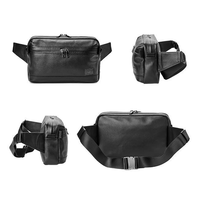 ポーター ガード ウエストバッグ 033-05065 ボディバッグ メンズ ブランド レザー 斜めがけ 本革 軽量 撥水 横型 横開き 吉田カバン PORTER | GUARD（PORTER） | 04