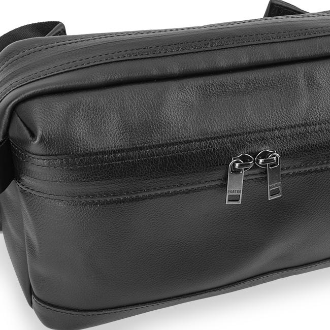 ポーター ガード ウエストバッグ 033-05065 ボディバッグ メンズ ブランド レザー 斜めがけ 本革 軽量 撥水 横型 横開き 吉田カバン PORTER | GUARD（PORTER） | 07