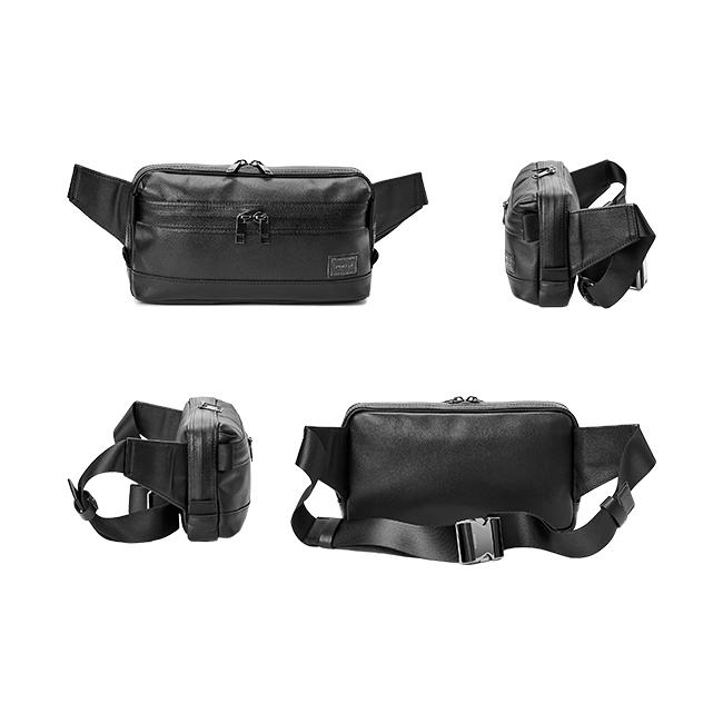 ポーター ガード ウエストバッグ 033-05066 ボディバッグ メンズ ブランド レザー ミニ 小さめ 斜めがけ 本革 軽量 撥水 横型 横開き 吉田カバン PORTER | GUARD（PORTER） | 04