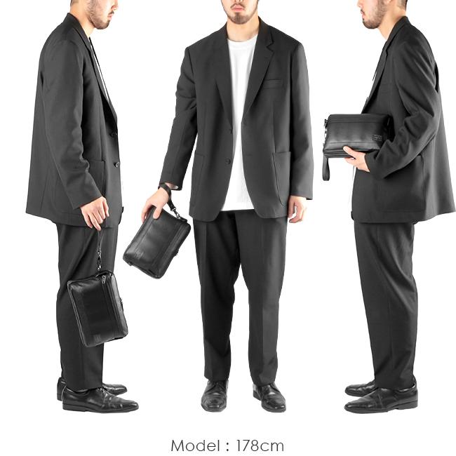 ポーター ガード ポーチ 033-05067 クラッチバッグ セカンドバッグ メンズ ブランド レザー スリム 本革 薄型 軽量 撥水 吉田カバン PORTER GUARD | GUARD（PORTER） | 06