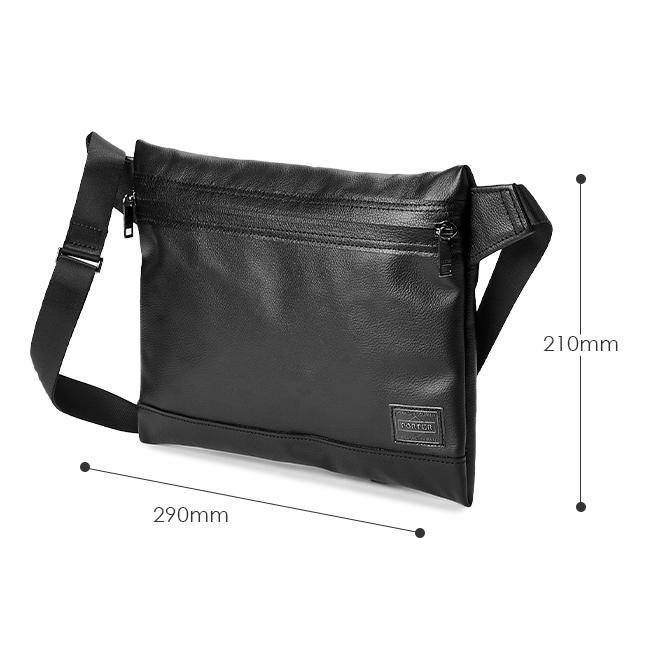 ポーター ガード サコッシュ 033-05068 ショルダーバッグ メンズ ブランド レザー スリム 本革 薄型 軽量 撥水 斜めがけ 吉田カバン PORTER GUARD | GUARD（PORTER） | 03