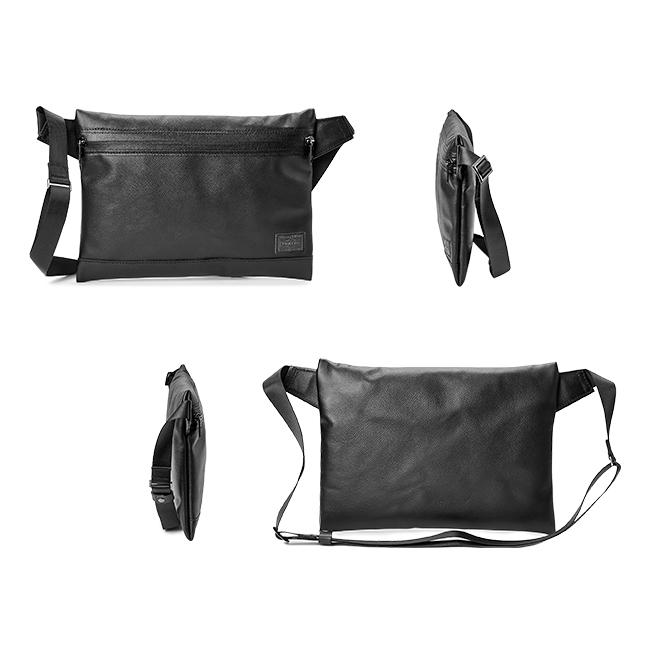 ポーター ガード サコッシュ 033-05068 ショルダーバッグ メンズ ブランド レザー スリム 本革 薄型 軽量 撥水 斜めがけ 吉田カバン PORTER GUARD | GUARD（PORTER） | 04