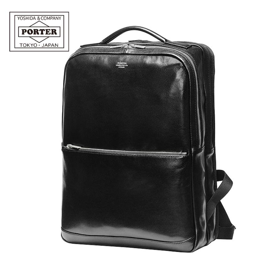 ポーター クラーク デイパック 034-03197 PORTER CLERK 吉田カバン リュック ビジネスリュック バッグ メンズ レザー 本革 通勤 薄型 薄マチ ブランド | PORTER
