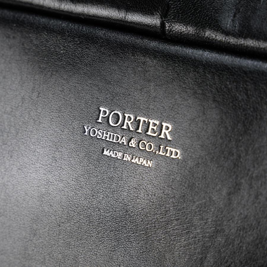 ポーター クラーク デイパック 034-03197 PORTER CLERK 吉田カバン リュック ビジネスリュック バッグ メンズ レザー 本革 通勤 薄型 薄マチ ブランド | PORTER | 10
