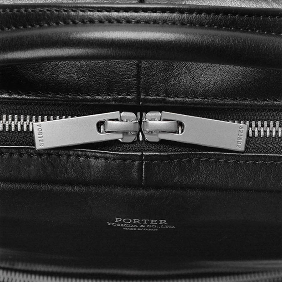 ポーター クラーク デイパック 034-03197 PORTER CLERK 吉田カバン リュック ビジネスリュック バッグ メンズ レザー 本革 通勤 薄型 薄マチ ブランド | PORTER | 15