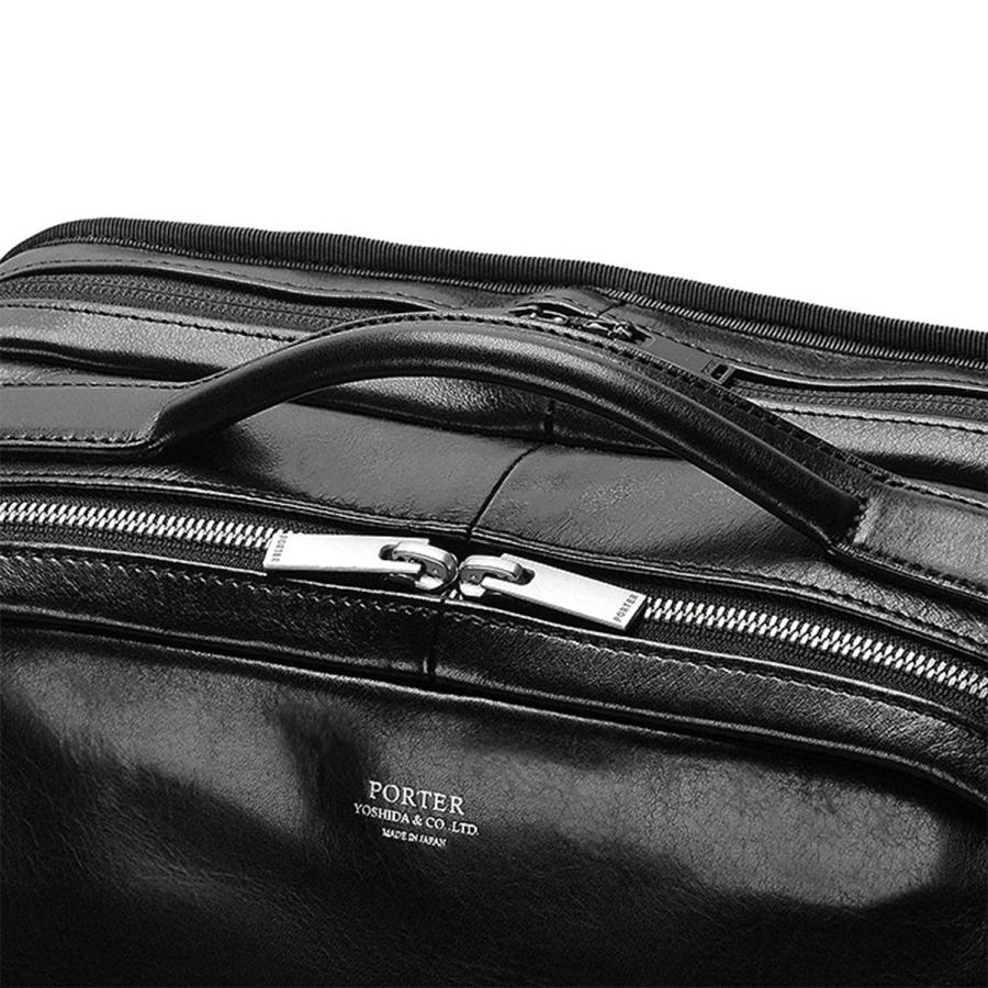 ポーター クラーク デイパック 034-03197 PORTER CLERK 吉田カバン リュック ビジネスリュック バッグ メンズ レザー 本革 通勤 薄型 薄マチ ブランド | PORTER | 09