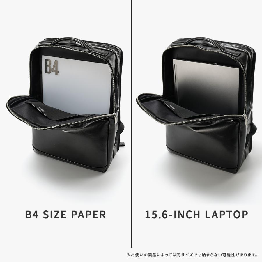 ポーター クラーク デイパック 034-03197 PORTER CLERK 吉田カバン リュック ビジネスリュック バッグ メンズ レザー 本革 通勤 薄型 薄マチ ブランド | PORTER | 08