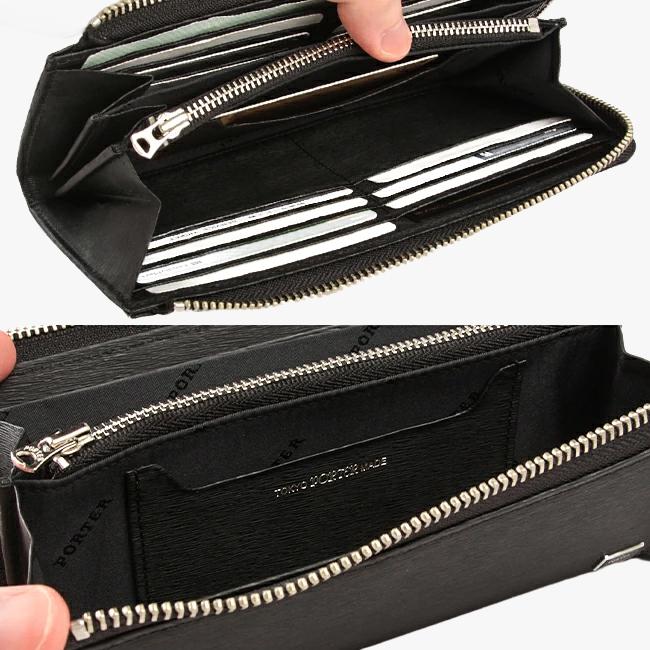 ポーター カレント ロングウォレット 052-02210 PORTER CURRENT 吉田カバン 財布 長財布 薄型 薄い財布 薄い 本革 レザー L字ファスナー ブランド メンズ 日本製 | CURRENT（PORTER） | 10