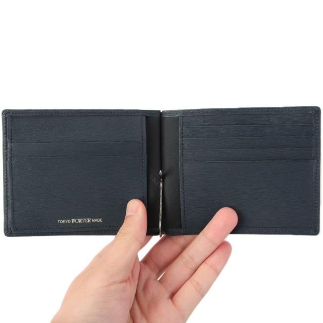 ポーター カレント マネークリップ 052-02215 PORTER CURRENT 吉田カバン 財布 二つ折り財布 薄型 薄い財布 薄い 本革 レザー カード ブランド メンズ 日本製 | CURRENT（PORTER） | 07