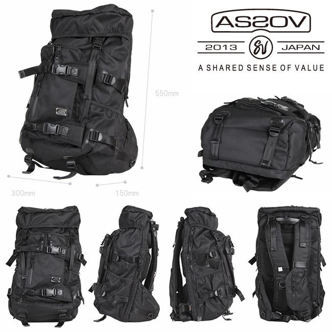 最大42% 5/25限定 アッソブ リュック バックパック AS2OV CORDURA DOBBY 305D 061400 大容量 A3 ウエストハーネス チェストベルト メンズ ブランドの画像