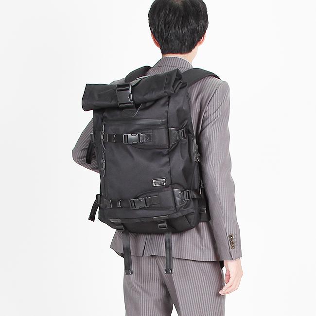 最大45% 3/1まで アッソブ リュック バックパック AS2OV CORDURA DOBBY 305D 061401 ロールトップ 大容量 ウエストハーネス チェストベルト メンズ | AS2OV | 16
