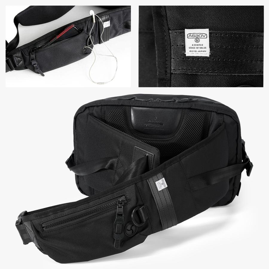 最大42% 9/6限定 アッソブ コーデュラドビー スリングバッグ ウエストバッグ ミリタリー メンズ ブランド AS2OV CORDURA DOBBY 305D 061402 | AS2OV | 09