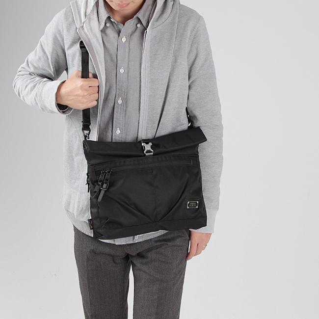AS2OV ブラック サコッシュ WATER PROOF SUEDE SACOCHE/BLACKウォータープルーフ スエード