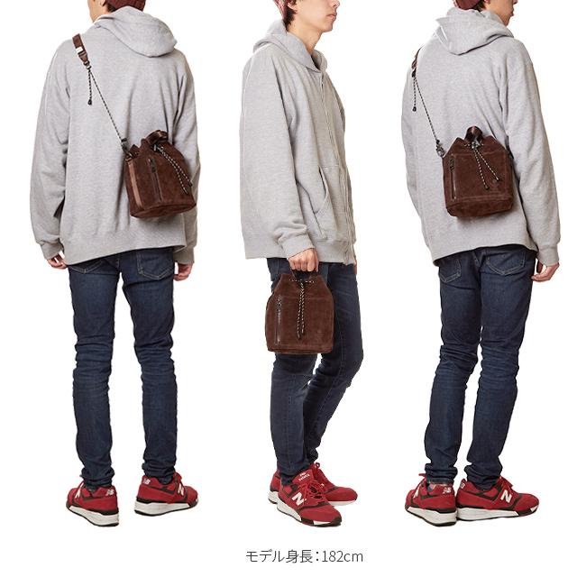 最大42% 9/6限定 アッソブ 巾着ショルダーバッグ 2WAY 本革 防水加工 ウォータープルーフ 日本製 メンズ レディース AS2OV 091754 | AS2OV | 16