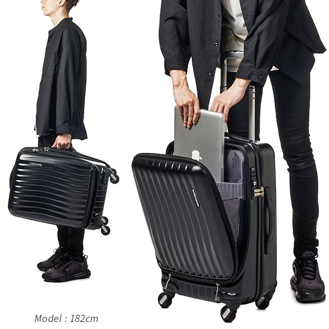 フリクエンター スーツケース Mサイズ 44L 軽量 静音キャスター フロントオープン ストッパー クラムエー FREQUENTER CLAM A 1-218 | FREQUENTER | 09