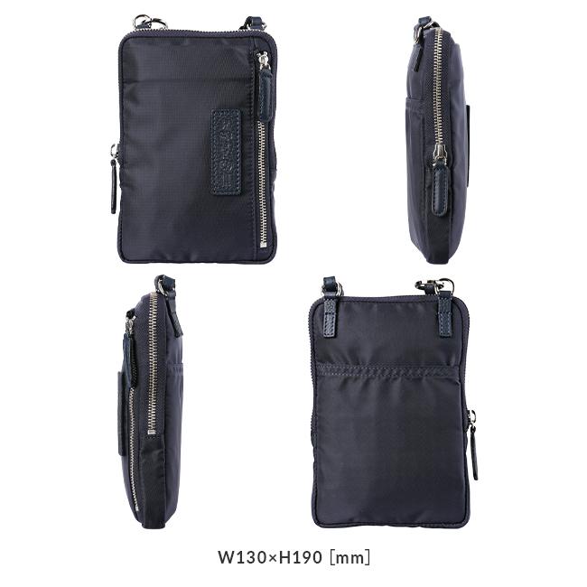 Felisi ナイロン製バッグ 2way Felisi / フェリージ 2WAYバッグ ショルダー ナイロン レザー 紺