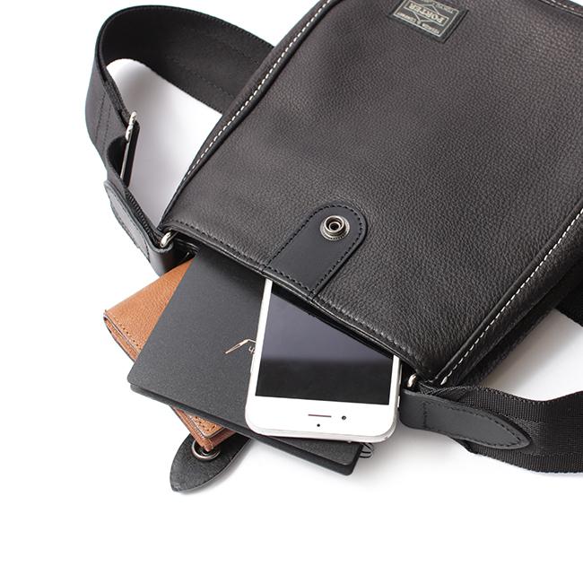 ポーター シスコ ショルダーバッグ (L) 120-03307 PORTER CISCO 吉田カバン レザー 本革 ミニショルダーの画像