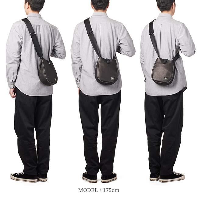 ポーター シスコ ショルダーバッグ (L) 120-03307 PORTER CISCO 吉田カバン レザー 本革 ミニショルダー 縦型 | PORTER | 06