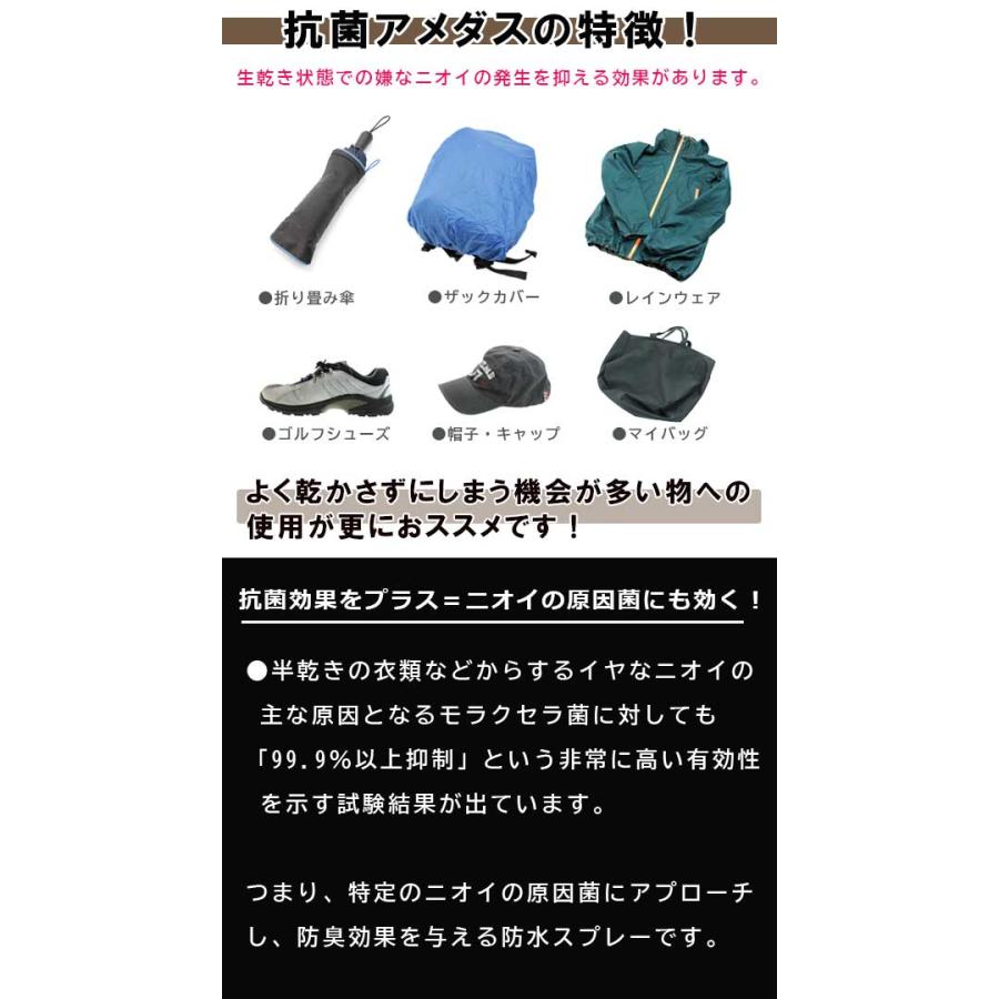 最大32% 5/26限定 コロンブス アメダス380 抗菌 防水スプレー 380ml 雨 雪 靴 傘 鞄 カバン レザー 革製品 合皮 布地 撥水 撥油 日本製 ケア用品 COLUMBUS｜selection｜04