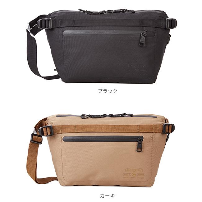 AS2OV アッソブ ウエストバッグ メンズ 横型 横開き ファニー