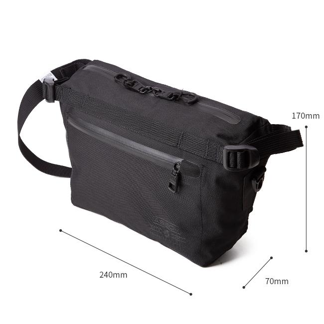 最大43% 3/13まで アッソブ ウエストバッグ メンズ 横型 横開き ファニーパック 防水 撥水 AS2OV WATER PROOF CORDURA 305D 141607 | AS2OV | 06