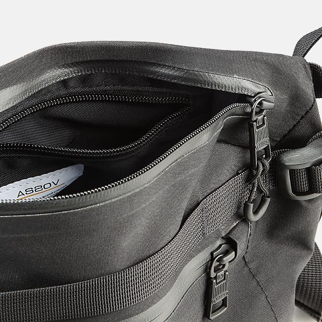 最大43% 3/13まで アッソブ ウエストバッグ メンズ 横型 横開き ファニーパック 防水 撥水 AS2OV WATER PROOF CORDURA 305D 141607 | AS2OV | 10