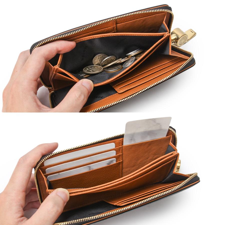 ポーター トーン ビルウォレット 150-02288 PORTER TONE BILL WALLET 吉田カバン 日本製 本革 レザー 長財布 ラウンドファスナー ホイッスル | PORTER | 08