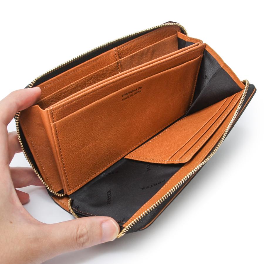 ポーター トーン ビルウォレット 150-02288 PORTER TONE BILL WALLET 吉田カバン 日本製 本革 レザー 長財布 ラウンドファスナー ホイッスルの画像