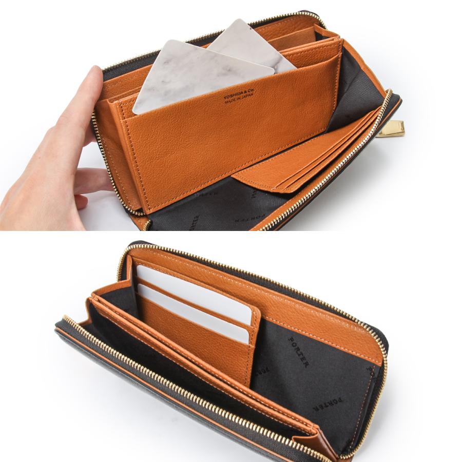 ポーター トーン ビルウォレット 150-02288 PORTER TONE BILL WALLET 吉田カバン 日本製 本革 レザー 長財布 ラウンドファスナー ホイッスル | PORTER | 07