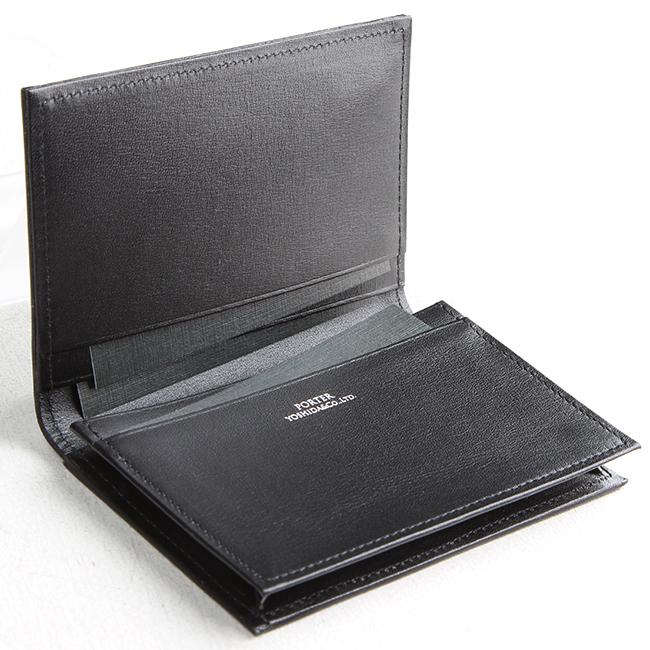 未使用級　PORTER　プリュム　カードケース　名刺入れ　レザー　ブラック PLUME（PORTER） ポーター プリュム カードケース 179-03877 名刺入れ