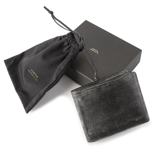 超希少】ポーター　二つ折り財布　ブラック　レザー　ヴィンテージ　PORTER 中古・古着通販】PORTER (ポーター) 2つ折り財布/DUKE ブラック