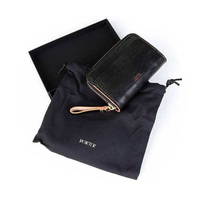 吉田カバン　PORTER　FOIL（フォイル） 黒 レザー 二つ折り財布 FOIL（PORTER） ポーター フォイル ウォレット 195-01330 財布 二