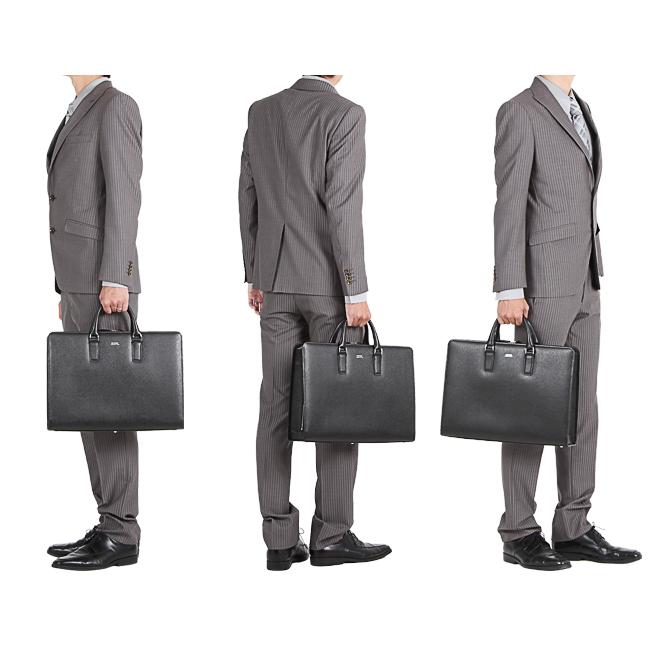 ポーター フラックス ブリーフケース 197-01503 ビジネスバッグ メンズ 50代 40代 通勤 本革 薄型 レザー スリム 吉田カバン PORTER | FLUX（PORTER） | 03