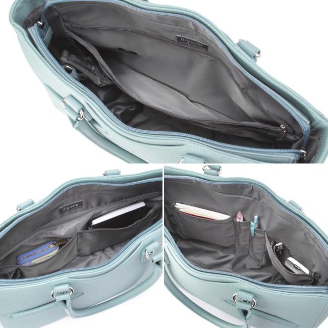 最大44% 3/22まで トートバッグ ビジネスバッグ レディース 軽量 就活 通勤 通学 肩掛け 自立 合皮 Ms.lily with 22-5329 | ブランド登録なし | 16