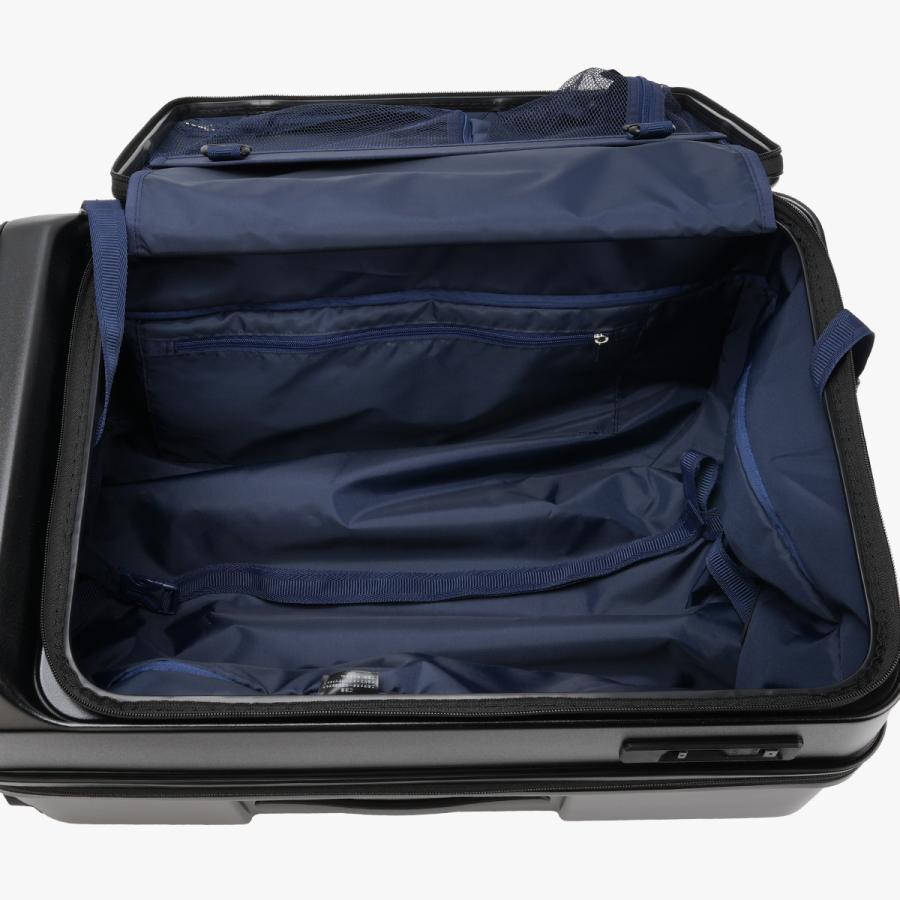 グランプラス スクエア スーツケース Lサイズ 72L 83L フロントオープン ストッパー 大型 静音 拡張 軽量 頑丈 GRAND＋ SQUARE 2202-TM-08 | グランプラス | 15