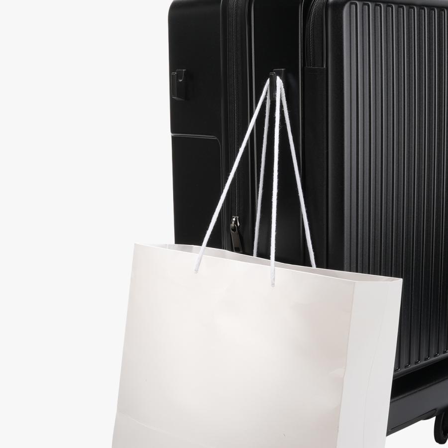 グランプラス スクエア スーツケース Lサイズ 72L 83L フロントオープン ストッパー 大型 静音 拡張 軽量 頑丈 GRAND＋ SQUARE 2202-TM-08 | グランプラス | 17