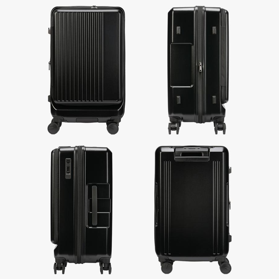 グランプラス スクエア スーツケース Lサイズ 72L 83L フロントオープン ストッパー 大型 静音 拡張 軽量 頑丈 GRAND＋ SQUARE 2202-TM-08 | グランプラス | 05