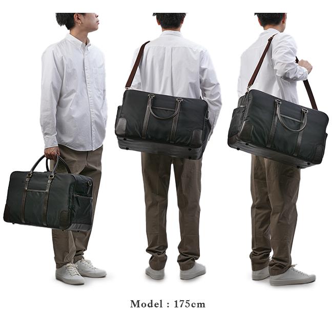 最大50% 9/29限定 アイエスプラス ボストンバッグ メンズ ブランド 軽量 日本製 合皮 ナイロン 33L A4 B4 2WAY ショルダーバッグ ナオト is+ naoto 230-8101 | is+ | 06