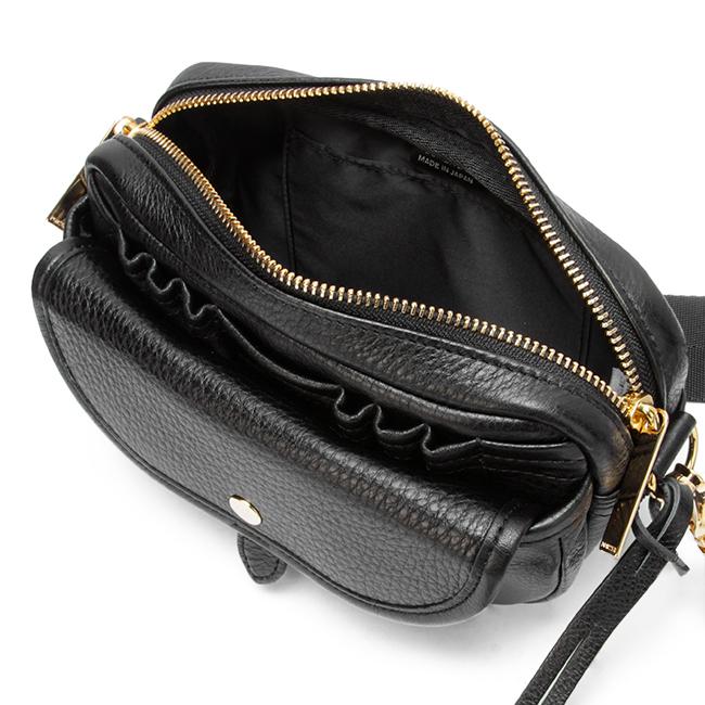 【美品】PORTER GIRL ショルダーバッグ 2way オールレザー 黒 MINIATURE（PORTER GIRL） ポーター ミニアチュール 2WAYショルダー