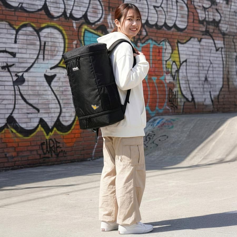 最大50% 2/5限定  マークゴンザレス リュック 30L 通学 大容量 軽量 黒 男子 女子 中学生 高校生 大きめ スクエア ボックス型 A4 B4 2H9-64192 | （What it isNt）ART BY MARKGONZALES | 07