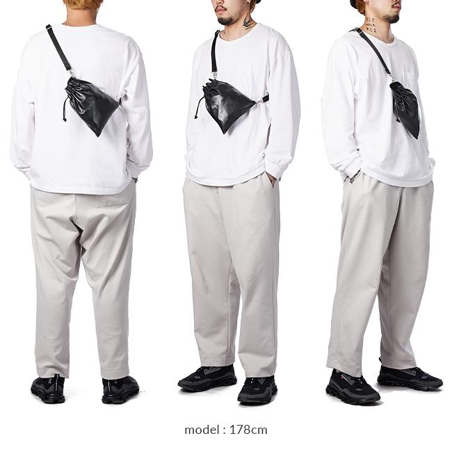 SLOW スロウ ショルダーバッグ メンズ レディース レザー 本革 小さめ ポーチ 巾着バッグ Sサイズ 2WAY スペインラム 300S154K 在庫限り | SLOW(ファッション) | 08