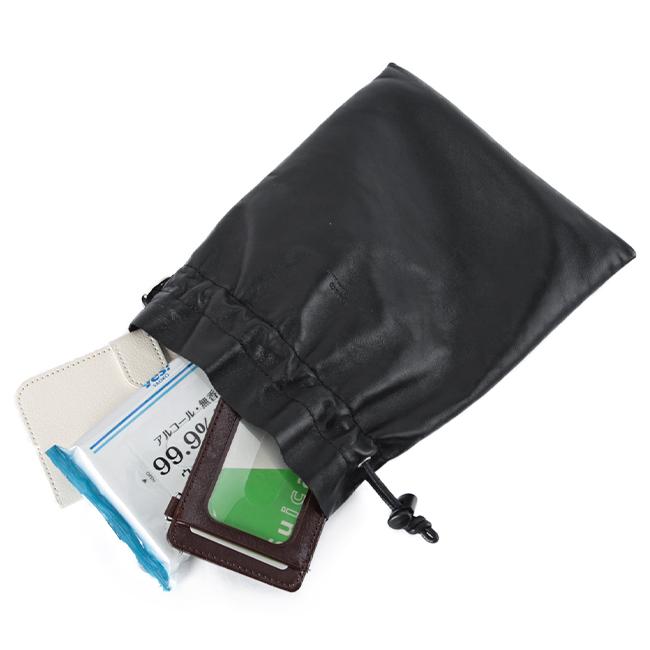 SLOW スロウ ショルダーバッグ メンズ レディース レザー 本革 小さめ ポーチ 巾着バッグ Sサイズ 2WAY スペインラム 300S154K 在庫限り | SLOW(ファッション) | 10