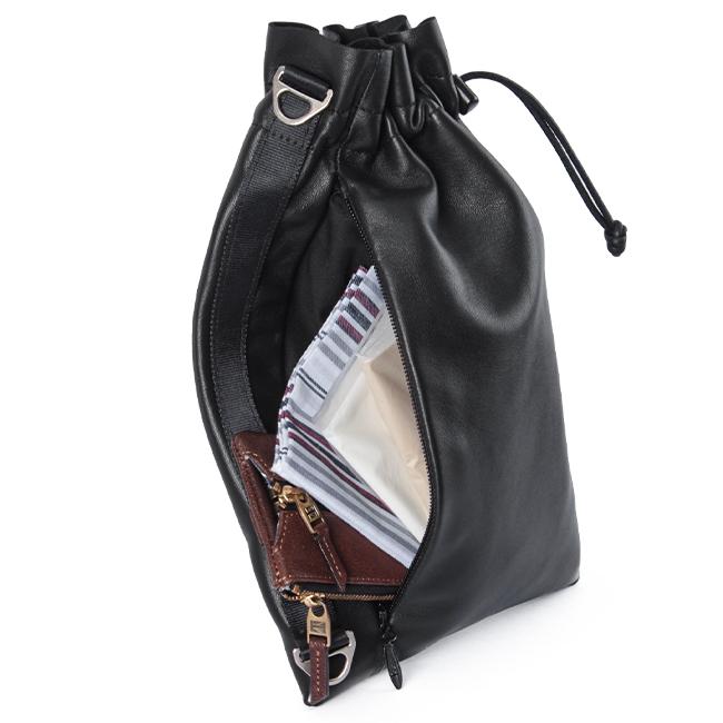 最大51% 2/3限定 SLOW スロウ バッグ ショルダーバッグ メンズ レディース レザー 本革 ポーチ 巾着バッグ Lサイズ 2WAY スペインラム 300S155K 在庫限り | SLOW(ファッション) | 16