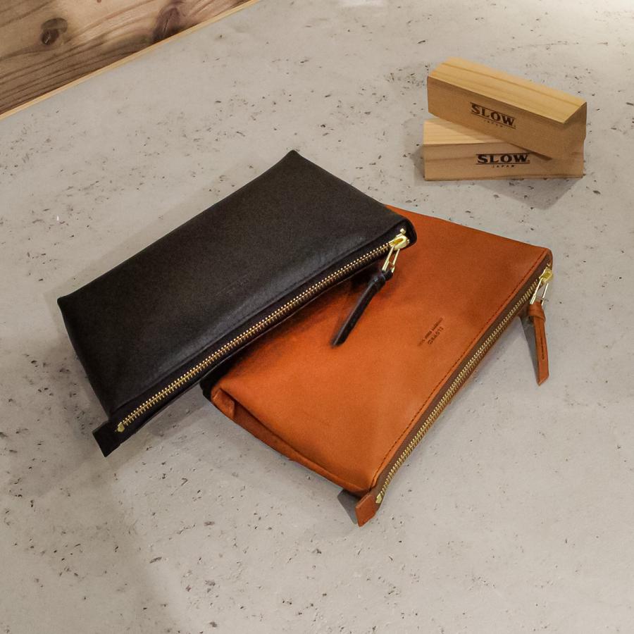 最大51% 1/4限定 スロウ ボーノ ポーチ 本革 日本製 メンズ レディース ブランド シンプル SLOW bono 300S190P | SLOW(ファッション) | 12