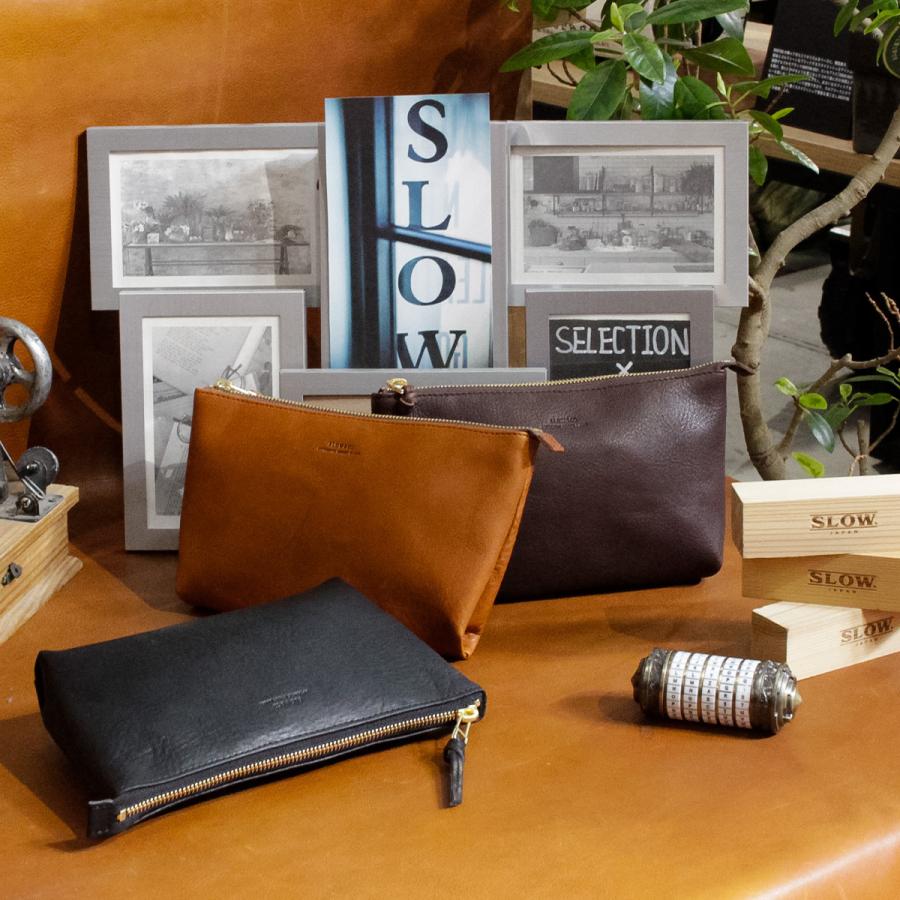 スロウ ボーノ ポーチ 本革 日本製 メンズ レディース ブランド シンプル SLOW bono 300S190P | SLOW(ファッション) | 04