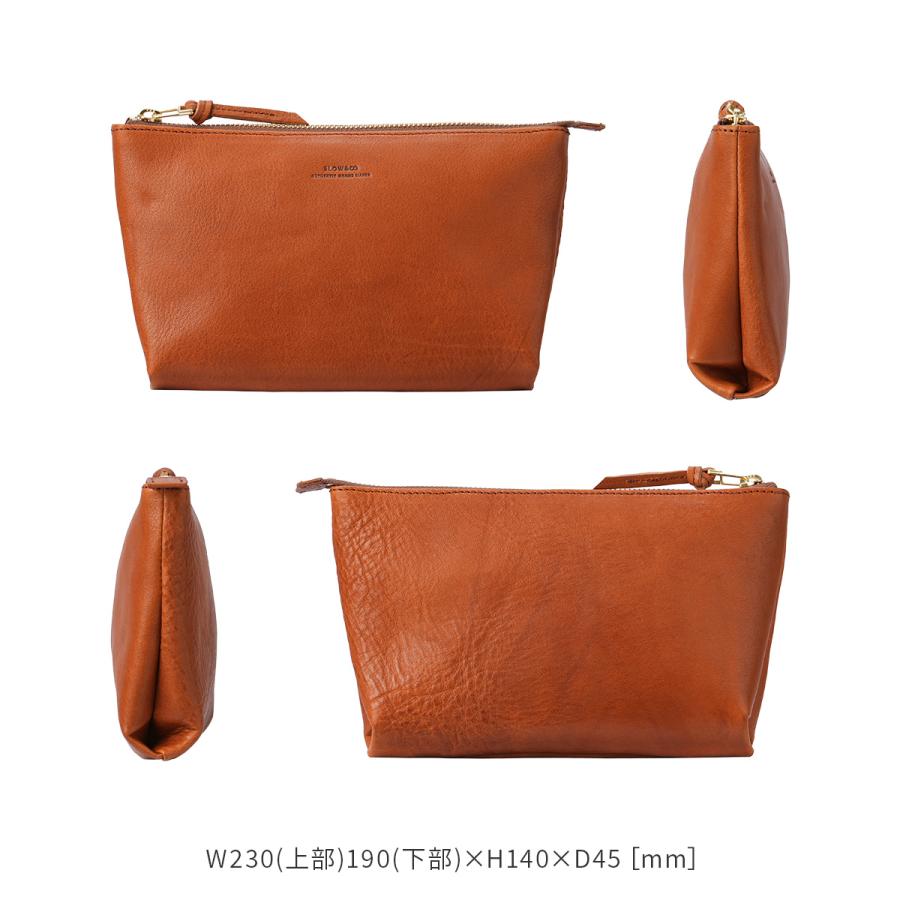 最大51% 1/4限定 スロウ ボーノ ポーチ 本革 日本製 メンズ レディース ブランド シンプル SLOW bono 300S190P | SLOW(ファッション) | 06