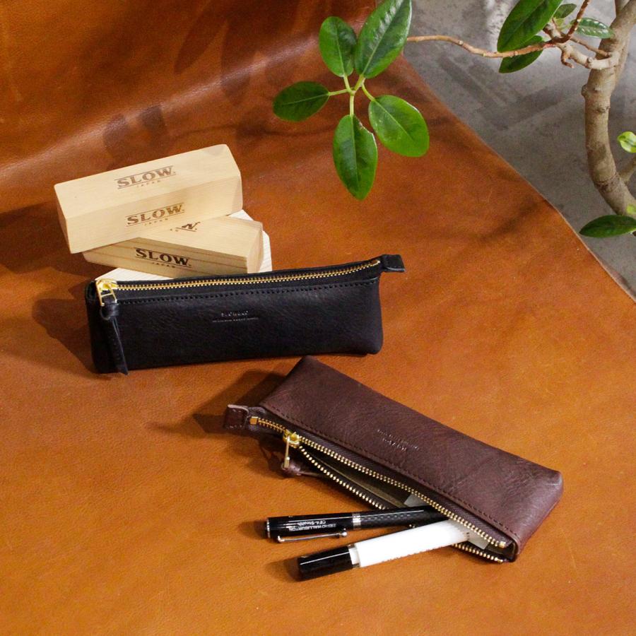 最大41% 3/25限定 スロウ ボーノ ペンケース 本革 日本製 大人 メンズ レディース スリム シンプル ブランド レザー SLOW bono 300S191P | SLOW(ファッション) | 11