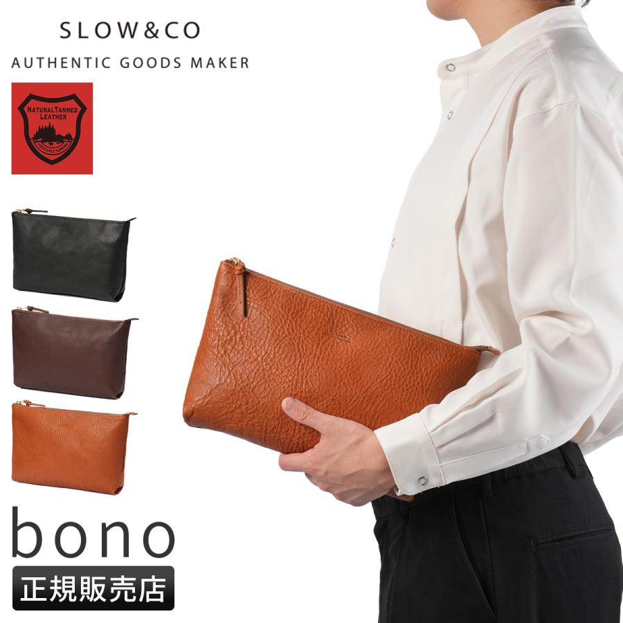 最大41% 1/25限定 スロウ ボーノ ポーチ メンズ レディース ブランド レザー 本革 日本製 大容量 大きめ SLOW bono 300S192P | SLOW(ファッション)