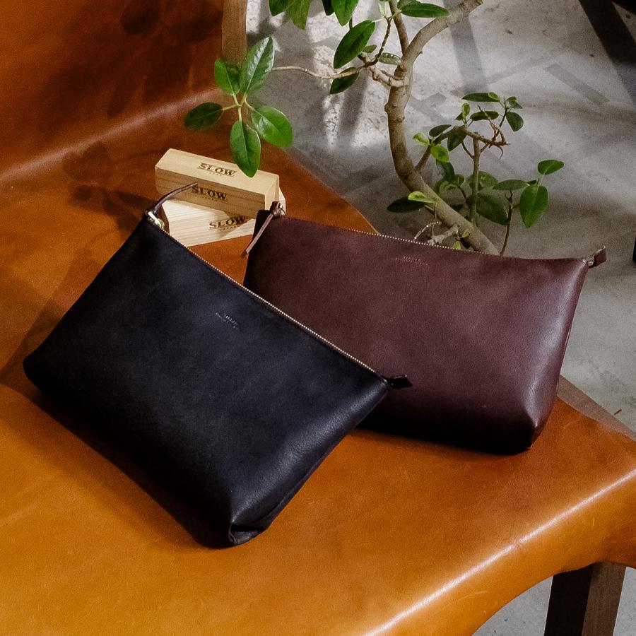 最大41% 1/25限定 スロウ ボーノ ポーチ メンズ レディース ブランド レザー 本革 日本製 大容量 大きめ SLOW bono 300S192P | SLOW(ファッション) | 12